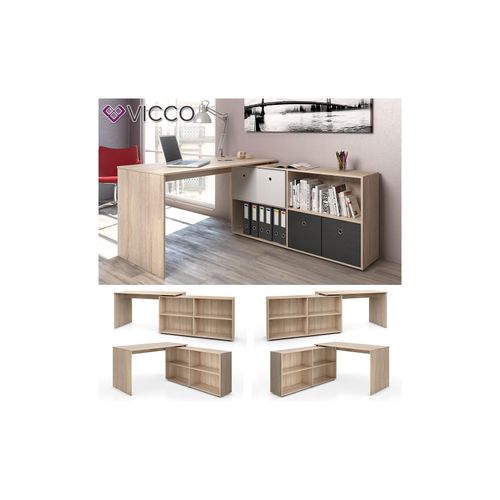 4251421928480 - Eckschreibtisch FlexPlus Computer Bürotisch PC Schreibtisch Eiche Sonoma 4251421928480 - Eckschreibtisch FlexPlus Computer Bürotisch PC Schreibtisch Eiche Sonoma