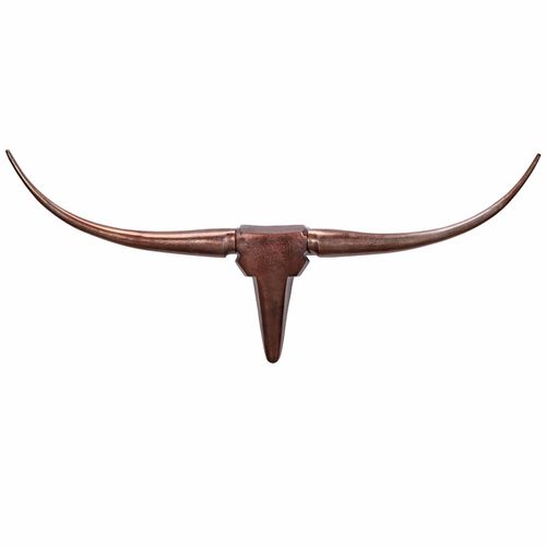 4251745764818 - Dekoratives Bull Geweih M Aluminium 100x40 cm für einzigartiges Jagdambiente hochwertige Verarbeitung abstraktes Design 4251745764818 - Dekoratives Bull Geweih M Aluminium 100x40 cm für einzigartiges Jagdambiente hochwertige Verarbeitung abstraktes Design