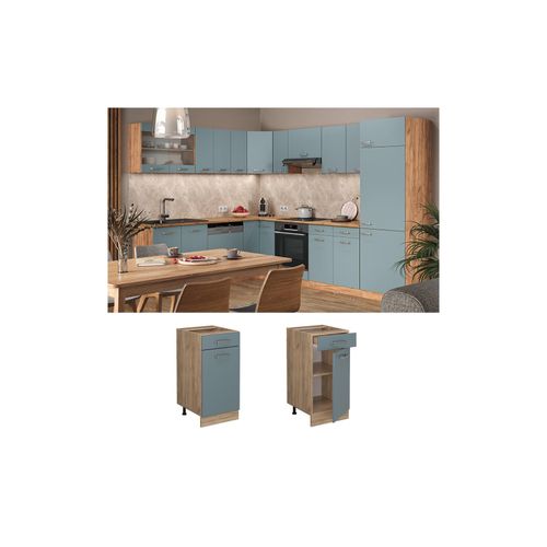4066731344062 - Schubladenunterschrank R-Line Solid 40 cm Eiche Blaugrau modern 1 Schublade Vicco 4066731344062 - Schubladenunterschrank R-Line Solid 40 cm Eiche Blaugrau modern 1 Schublade Vicco