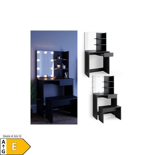 4251421925465 - VICCO Schminktisch DEKOS mit LED und Bank Frisierkommode Frisiertisch Spiegel 4251421925465 - VICCO Schminktisch DEKOS mit LED und Bank Frisierkommode Frisiertisch Spiegel