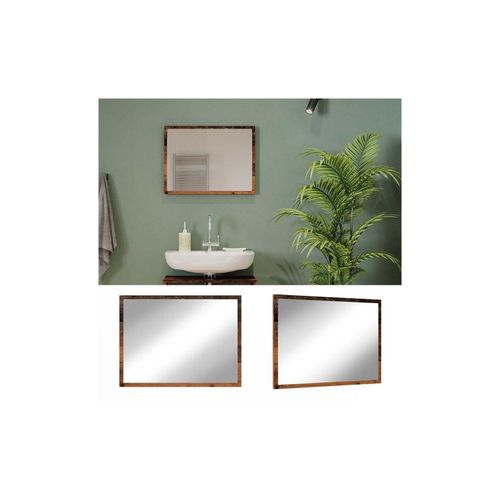 4066731242917 - Badspiegel Wandspiegel Badezimmerspiegel Kiko Old Style 60x45 cm modern Badmöbel Hängespiegel Badezimmermöbel