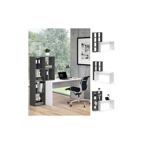 4066731028474 - Schreibtisch + Regal Raumteiler Computertisch Mara Arbeitstisch Bürotisch 4066731028474 - Schreibtisch + Regal Raumteiler Computertisch Mara Arbeitstisch Bürotisch
