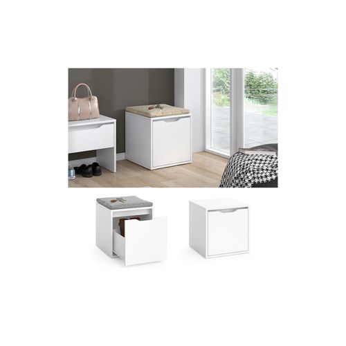 4251421951051 - Sitztruhe Ruben weiß Schublade Schuhbank Betttruhe Sitzbank Sitzhocker 4251421951051 - Sitztruhe Ruben weiß Schublade Schuhbank Betttruhe Sitzbank Sitzhocker