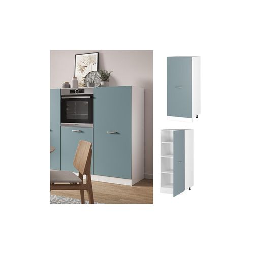 4066731345120 - Vorratsschrank Küchenschrank R-Line Solid Weiß Blau Grau 60 cm modern große Tür 4066731345120 - Vorratsschrank Küchenschrank R-Line Solid Weiß Blau Grau 60 cm modern große Tür