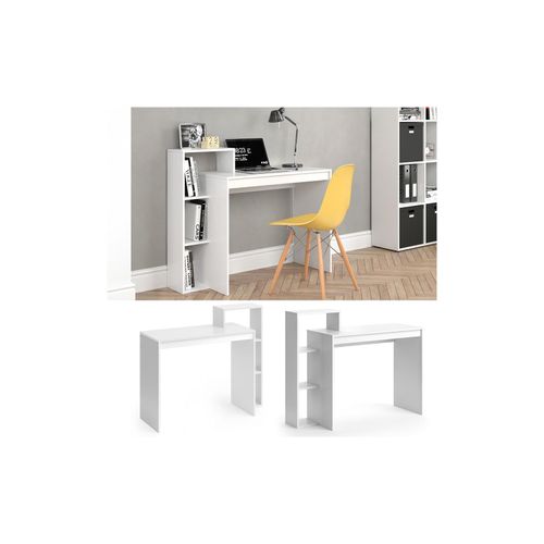 4066731030842 - Schreibtisch Bürotisch Arbeitstisch Leo Weiß Ablage Regaltisch Tischregal 4066731030842 - Schreibtisch Bürotisch Arbeitstisch Leo Weiß Ablage Regaltisch Tischregal