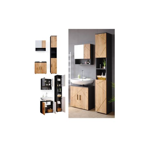 4066731002054 - Badmöbel Set Badezimmermöbel Irma Spiegelschrank Unterschrank Hochschrank 4066731002054 - Badmöbel Set Badezimmermöbel Irma Spiegelschrank Unterschrank Hochschrank