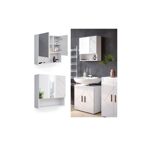 4251421952713 - Spiegelschrank Badschrank Badezimmerspiegel Irma Spiegel Hängeschrank Bad