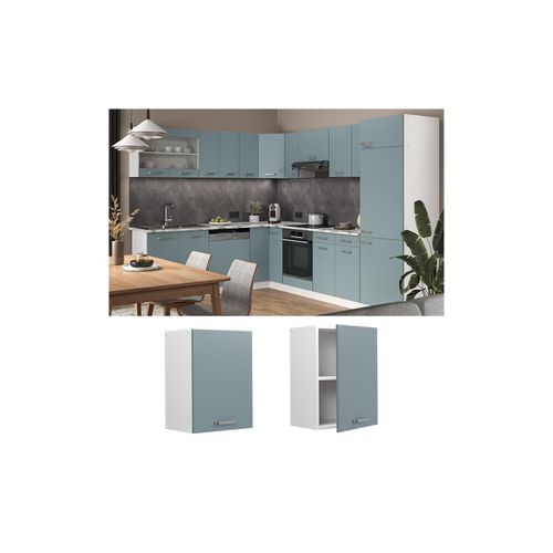 4066731345069 - Hängeschrank Küchenschrank R-Line Solid Weiß Blau Grau 45 cm modern 4066731345069 - Hängeschrank Küchenschrank R-Line Solid Weiß Blau Grau 45 cm modern