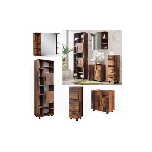 4066731272228 - Badmöbelset Ilias Old Style modern Badezimmerschrank Badschrank Badezimmermöbel Waschtischunterschrank Waschbeckenunterschrank Spiegelschrank Midischrank Hochschrank Schranktür Schrankschublade 4066731272228 - Badmöbelset Ilias Old Style modern Badezimmerschrank Badschrank Badezimmermöbel Waschtischunterschrank Waschbeckenunterschrank Spiegelschrank Midischrank Hochschrank Schranktür Schrankschublade