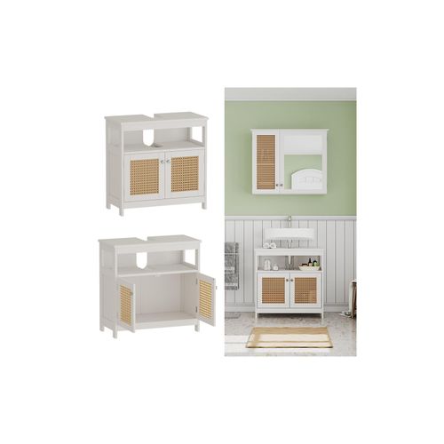 4066731336753 - Waschbeckenunterschrank Rosario Weiß 60 x 60 cm mit 2 Türen und offenem Fach Vicco 4066731336753 - Waschbeckenunterschrank Rosario Weiß 60 x 60 cm mit 2 Türen und offenem Fach Vicco