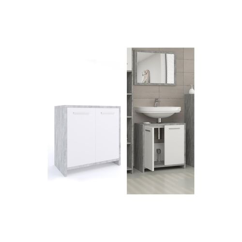 4251421900363 - Waschtischunterschrank Kiko Unterschrank Waschbecken Waschtisch Bad Beton 4251421900363 - Waschtischunterschrank Kiko Unterschrank Waschbecken Waschtisch Bad Beton