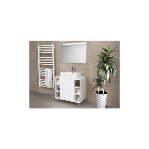 4260486835077 - VICCO Waschbeckenunterschrank FYNN Weiß - Badmöbel Badschrank Unterschrank