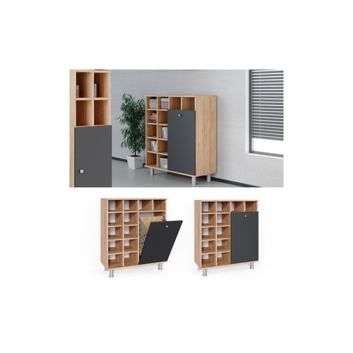 4251421949713 - Wäscheschrank Fynn Badschrank mit Wäschekorb Badezimmerschrank Badmöbel 4251421949713 - Wäscheschrank Fynn Badschrank mit Wäschekorb Badezimmerschrank Badmöbel