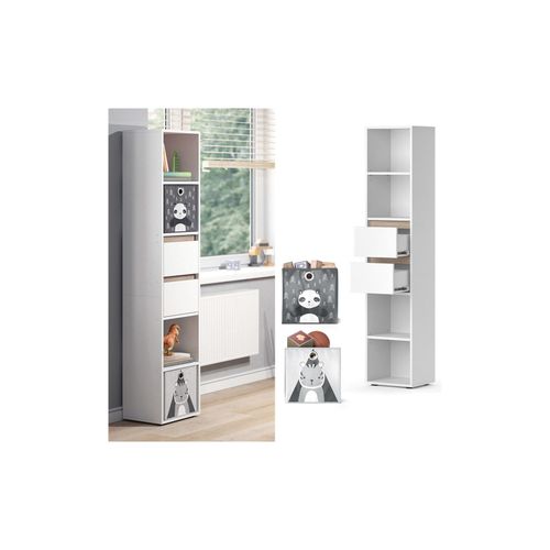4066731268535 - Kinderregal Bücherregal Standregal Robert Weiß 36 x 171 cm modern Faltboxen Kinderzimmer Regal Wandregal Aufbewahrungsregal Spielzeugaufbewahrung 4066731268535 - Kinderregal Bücherregal Standregal Robert Weiß 36 x 171 cm modern Faltboxen Kinderzimmer Regal Wandregal Aufbewahrungsregal Spielzeugaufbewahrung
