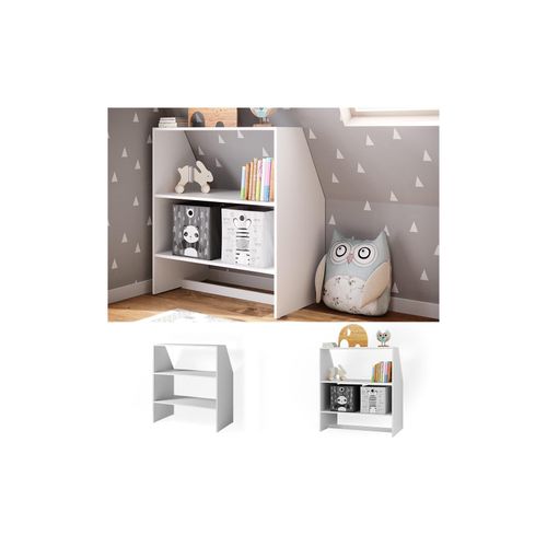 4066731034727 - Dachschrägenregal Bücherregal Kinderregal Weiß Standregal Wandregal Regal 4066731034727 - Dachschrägenregal Bücherregal Kinderregal Weiß Standregal Wandregal Regal