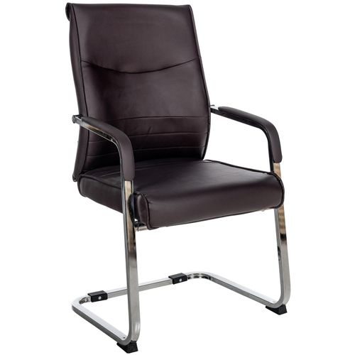 4251563402848 - Freischwinger Besucherstuhl Hobart I Stoff- oder Kunstlederbezug Chromgestell und Gepolsterte Armlehnen I Ergonomischer Schwingstuhl 4251563402848 - Freischwinger Besucherstuhl Hobart I Stoff- oder Kunstlederbezug Chromgestell und Gepolsterte Armlehnen I Ergonomischer Schwingstuhl