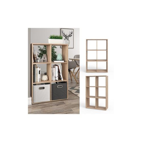 4251421918627 - Raumteiler Bücherregal Standregal Aktenregal Regal 6 Sonoma 4251421918627 - Raumteiler Bücherregal Standregal Aktenregal Regal 6 Sonoma