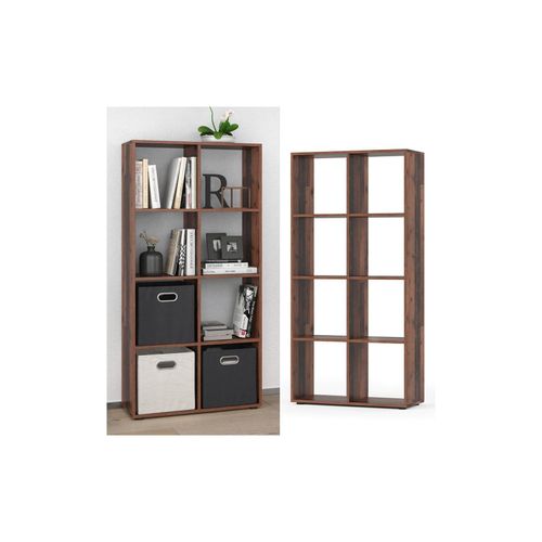 4251421977198 - Raumteiler Standregal Bücherregal Scutum 8 Fächer Old Style Hochregal 4251421977198 - Raumteiler Standregal Bücherregal Scutum 8 Fächer Old Style Hochregal