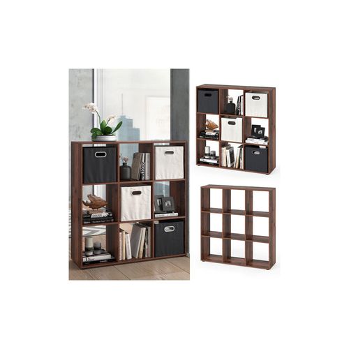 4251421977204 - Raumteiler Standregal Bücherregal Nove 9 Fächer Old Style Hochregal 4251421977204 - Raumteiler Standregal Bücherregal Nove 9 Fächer Old Style Hochregal