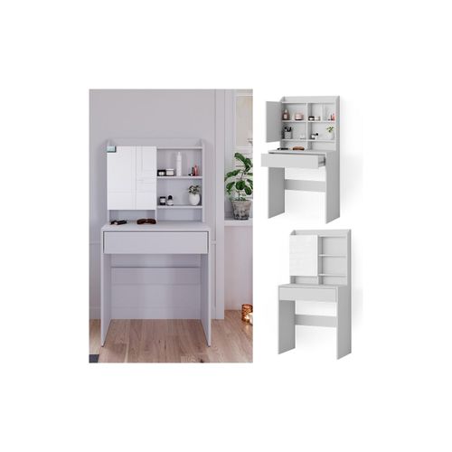 4066731127122 - Schminktisch Frisiertisch Frisierkommode Laura Weiß 70x136 cm Spiegelschrank modern Schlafzimmer Kommode Schminkspiegel Schrank Schublade Kosmetiktisch Make-Up-Tisch 4066731127122 - Schminktisch Frisiertisch Frisierkommode Laura Weiß 70x136 cm Spiegelschrank modern Schlafzimmer Kommode Schminkspiegel Schrank Schublade Kosmetiktisch Make-Up-Tisch