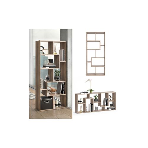 4251421923393 - Raumteiler Noa Bücherregal Standregal Aktenregal Hochregal Regal Sonoma 4251421923393 - Raumteiler Noa Bücherregal Standregal Aktenregal Hochregal Regal Sonoma