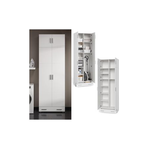 4251421969636 - Universalschrank Mehrzweckschrank Büroschrank Ingo Weiß Aufsatz Schublade 4251421969636 - Universalschrank Mehrzweckschrank Büroschrank Ingo Weiß Aufsatz Schublade