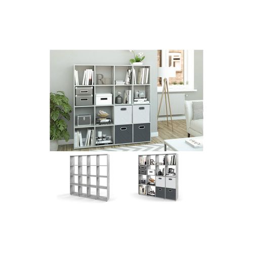 4260486839358 - Raumteiler Bücherregal Standregal Aktenregal Regal 16 Beton 4260486839358 - Raumteiler Bücherregal Standregal Aktenregal Regal 16 Beton
