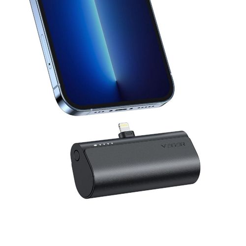 6970453555058 - Mm_unverified_brand - veger Power Bank PlugOn - 5000mAh mit Build Connector für iPhone Anschlüsse pd 20W Schwarz (W0556P) 6970453555058 - Mm_unverified_brand - veger Power Bank PlugOn - 5000mAh mit Build Connector für iPhone Anschlüsse pd 20W Schwarz (W0556P)