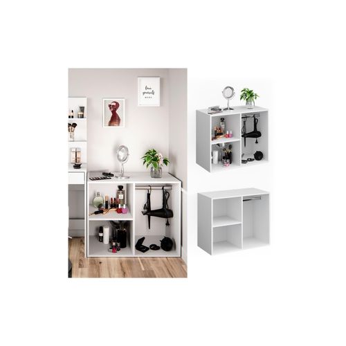 4251421951211 - Beistellschrank Anstellschrank für Schminktisch Isabelle Anrichte Kommode 4251421951211 - Beistellschrank Anstellschrank für Schminktisch Isabelle Anrichte Kommode