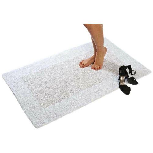 4055971004478 - Wende-Badteppich Badematte Wollweiss 50x80 cm - Wollweiss - Etérea