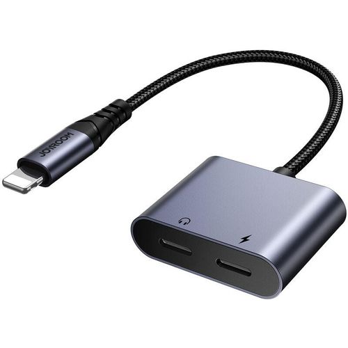 6956116773847 - 2-in-1 Audio adapter SY-L02 Lightning to Double Lightning (black) USB-Hubs - Schwarz