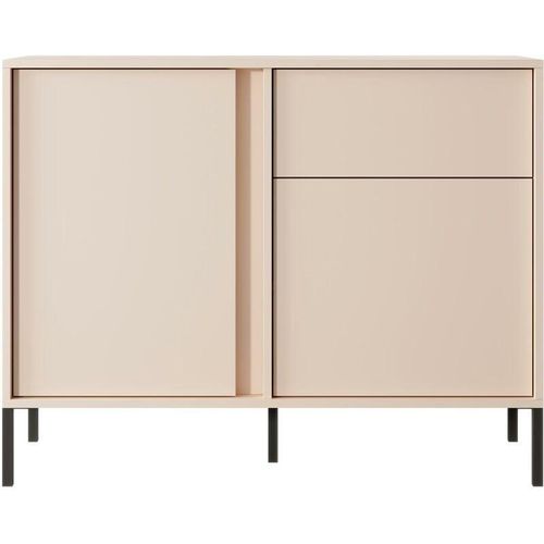 5905351286958 - Furnix - Kommode dasti 103 2d1s Sideboard mit zwei Türen und Schublade Beige