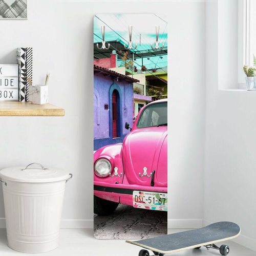 4055957177912 - Micasia - Garderobe - Pink vw Beetle - Auto Größe HxB 119cm x 39cm