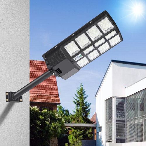 9496895825339 - Straßenlaterne Außenlampe Straßenlampe led mit Bewegungsmelder Solar 400W - Schwarz - Vingo