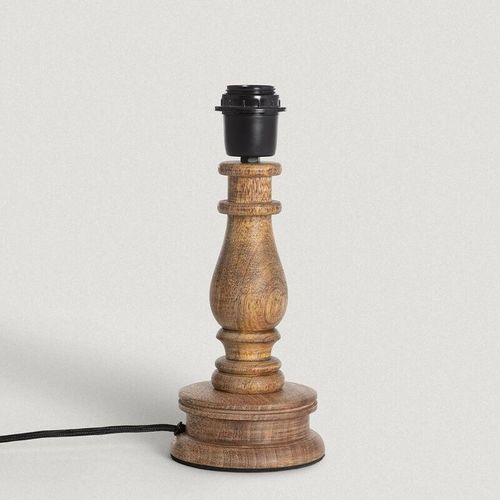 8445044105908 - Ledkia - Lampenfuß für Tischlampe Holz Chess iluzzia Natürlich