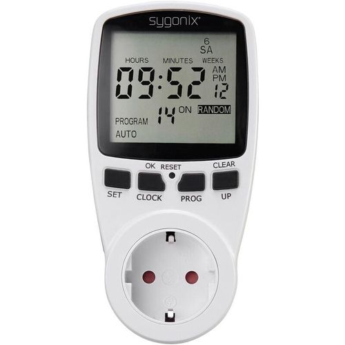4053199520114 - 1625525 Steckdosen-Zeitschaltuhr digital Wochenprogramm 3680 w Timer-Funktion start stop - Sygonix 4053199520114 - 1625525 Steckdosen-Zeitschaltuhr digital Wochenprogramm 3680 w Timer-Funktion start stop - Sygonix