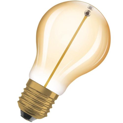 4099854049996 - LED-Lampen Vintage-Edition 8 Watts Ersatz E27 A-shape 2700 Kelvin Warm weiß Klares Glas single Pack - Gold - Osram