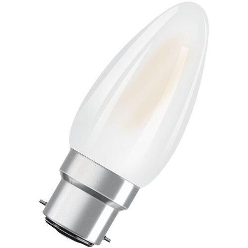 4058075602816 - Osram Superstar dimmbare LED-Lampe mit besonders hoher Farbwiedergabe (CRI90) für B22d-Sockel mattes Glas Warmweiß (2700K) 470 Lumen Ersatz für