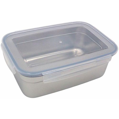 4251699818261 - Buri - Edelstahl Frischhaltedose 550ml Vorratsdose Brotdose Lunchbox Klickverschluss