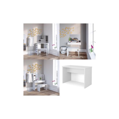 4251421922457 - VICCO Schminktisch HOCKER Bank Weiß - Frisiertisch Kommode Spiegel 4251421922457 - VICCO Schminktisch HOCKER Bank Weiß - Frisiertisch Kommode Spiegel