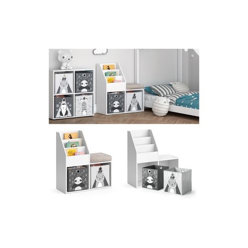 4251421964587 - Kinderregal Bücherregal Aufbewahrungsregal Luigi Spielzeugablage Faltbox 4251421964587 - Kinderregal Bücherregal Aufbewahrungsregal Luigi Spielzeugablage Faltbox