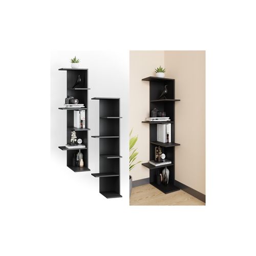 4066731028498 - Bücherregal Standregal Eckregal Tera ANT 6 Etagen Wandregal Nischenregal