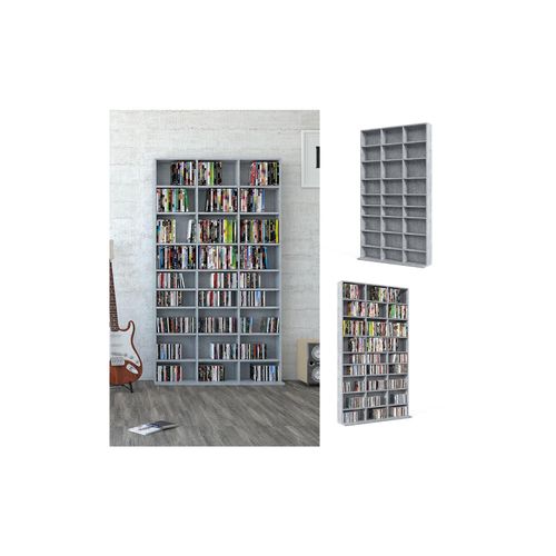 4251421913929 - Wandregal CD DVD Regal Standregal Medienregal Regalwand Bücherregal Beton 4251421913929 - Wandregal CD DVD Regal Standregal Medienregal Regalwand Bücherregal Beton