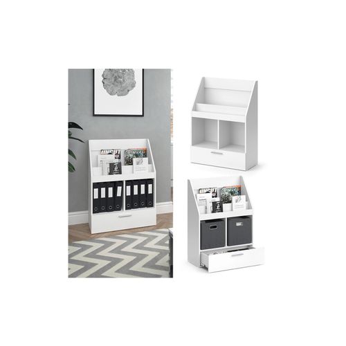 4066731334865 - Bücherregal Luigi 72 x 962 cm Weiß Wohnzimmerregal modern 4066731334865 - Bücherregal Luigi 72 x 962 cm Weiß Wohnzimmerregal modern