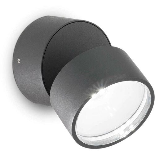 8021696285467 - Ideal Lux Lighting - Ideal Lux omega Runder Einzelstrahler Anthrazit IP54 4000K