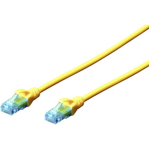 4016032199021 - DK-1512-020 Y RJ45 Netzwerkkabel Patchkabel cat 5e u utp 200 m Gelb verdrillte Paare 1 St - Digitus