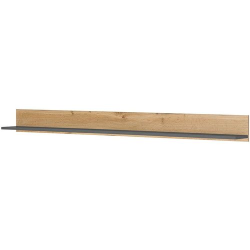 4066075142508 - Lomadox - Wandregal 100cm breit Eiche mit anthrazit CRISP-61 - anthrazit