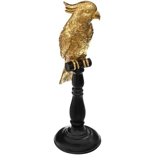 3560238666982 - Atmosphera - Statuette Papagei - Gold - H33 cm créateur dintérieur