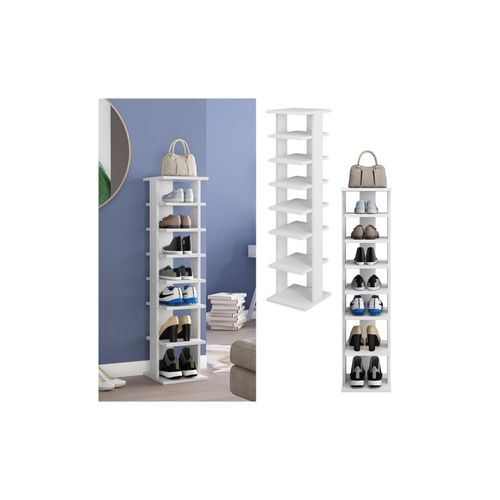 4066731269204 - Oskar-Store Schuhregal Timo Weiß 267 x 110 cm mit 7 großen Ablagen 4066731269204 - Oskar-Store Schuhregal Timo Weiß 267 x 110 cm mit 7 großen Ablagen