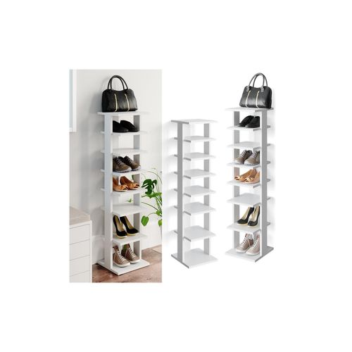 4251421951150 - Schuhregal Standregal Sara 8 Ablagen Schuhablage Schuhständer Schuhschrank